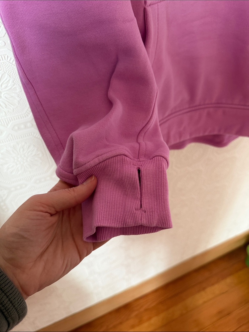 SOLD Lululemon Scuba Oversized Funnel-Neck Half Zip *Long Dahlia Mauve Pink M/L - Picture 5 of 6